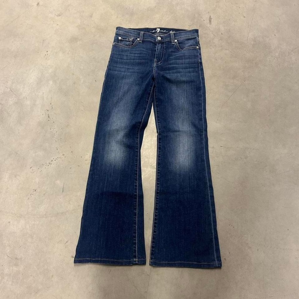 Y2K Dark Wash Flared Bootcut Wide Leg Fall‎ Essential Low Rise Jeans